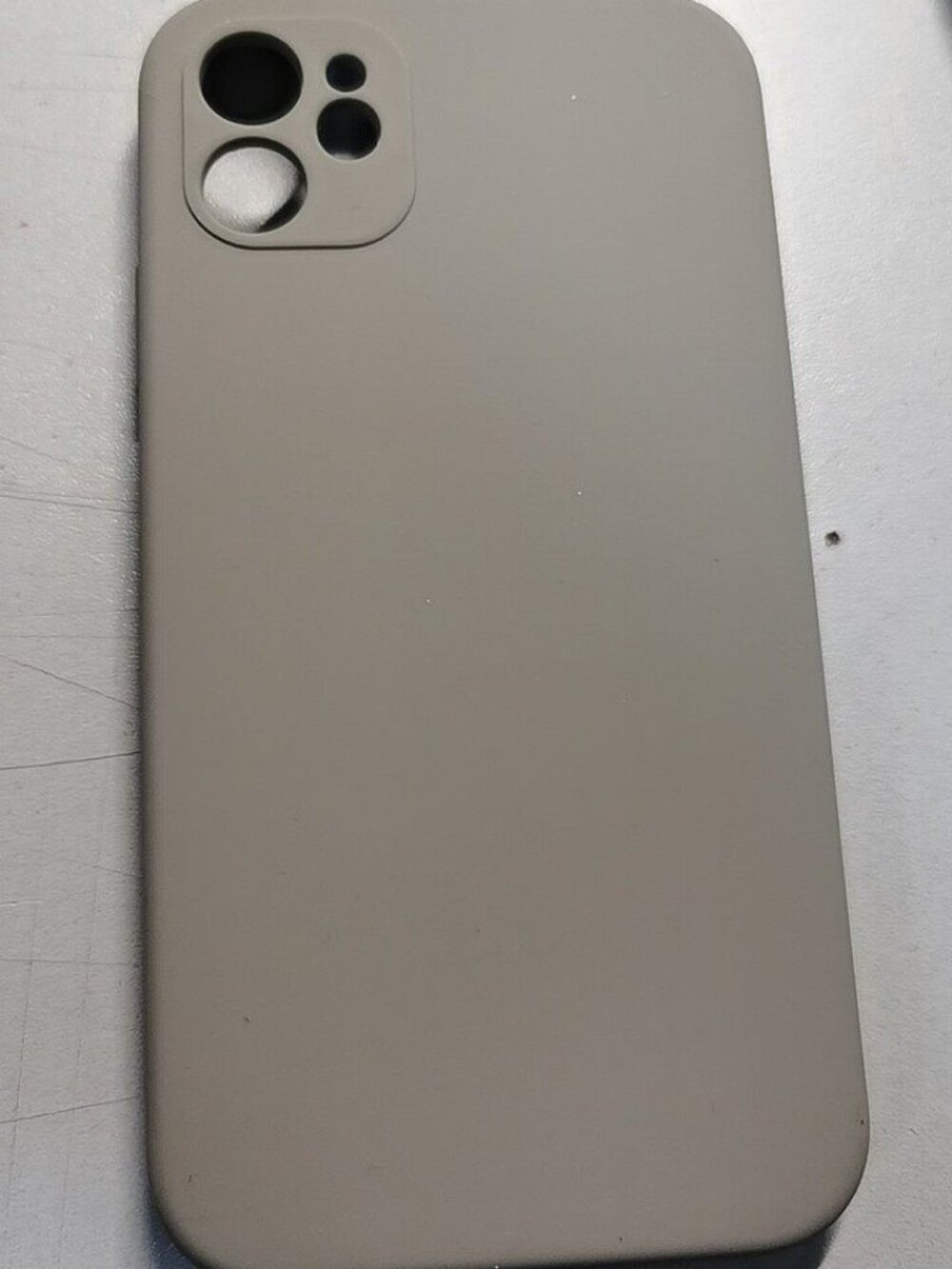 Gently Used Light Gray Silicone Case